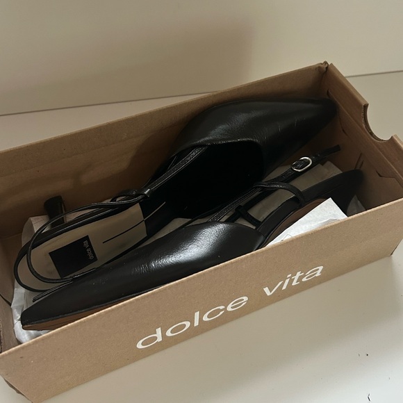 Dolce Vita ODELA Slingback Black Heels - Picture 5 of 8